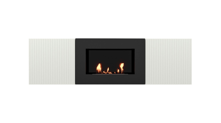 Тумба с биокамином Firelight BFP/P-1400L белая